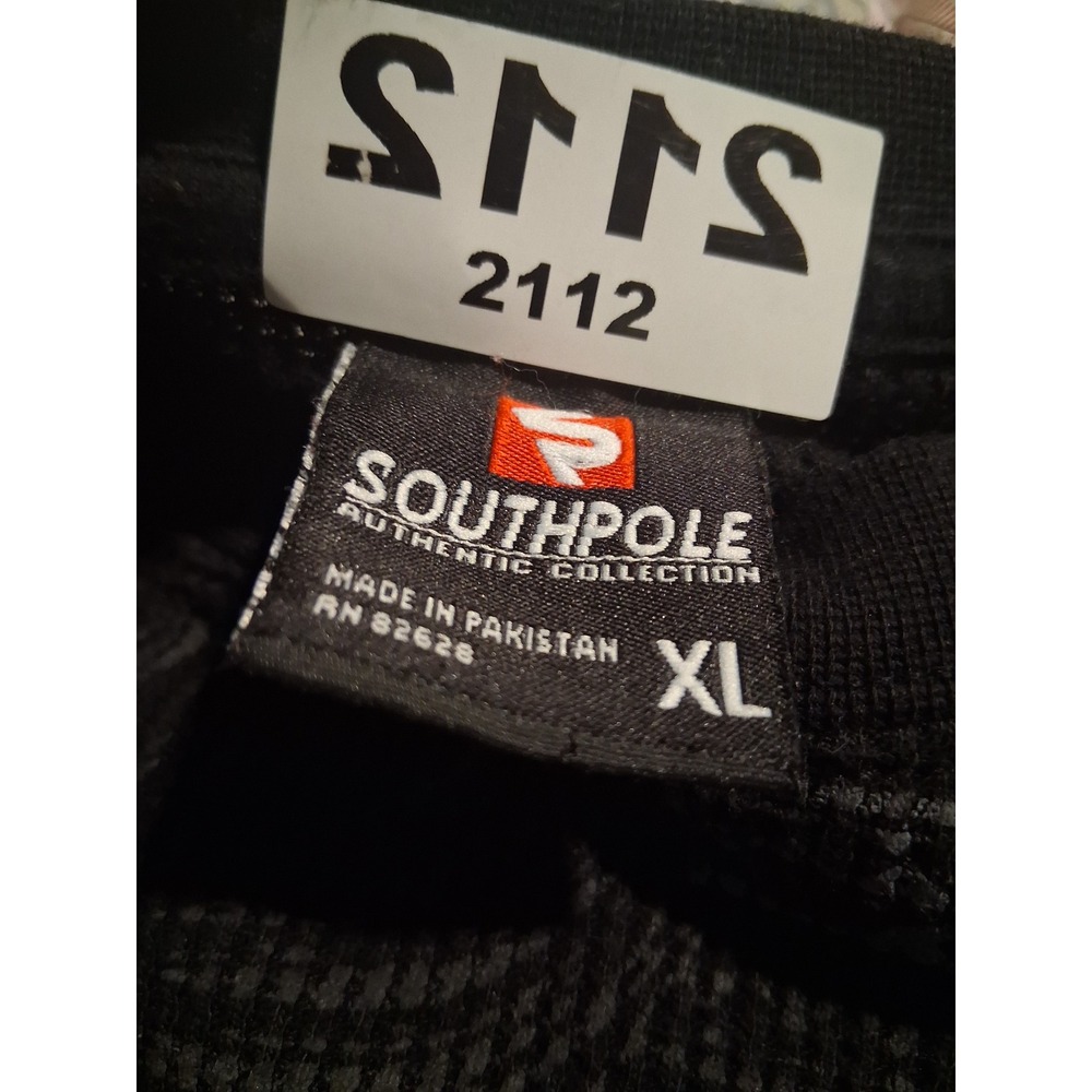 Y2k SouthPole Mens size XL Waffle Knit Thermal Graffic Grungecore Streetwear Tee - Picture 6 of 11